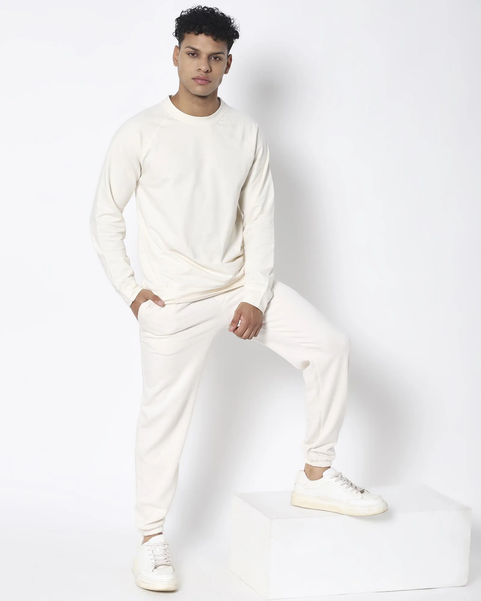 HW Crew Sweatshirt: Ivory Cream