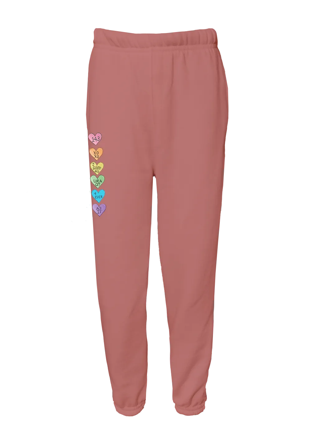 Kid's Conversation Heart Sweatpants