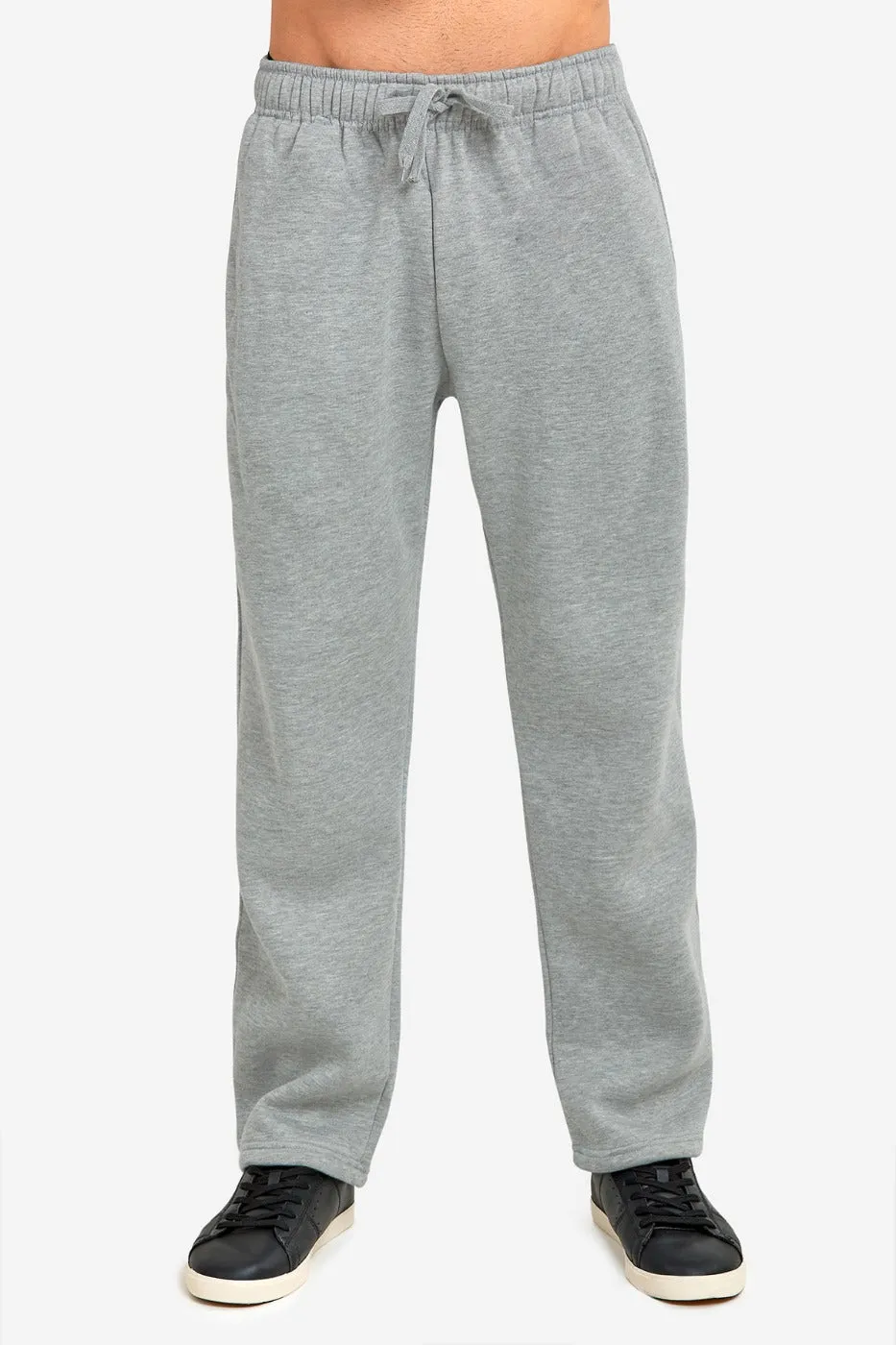 KNOCKER MEN'S HEAVY WEIGHT FLEECE SWEATPANTS (SP1000_H.GRY)