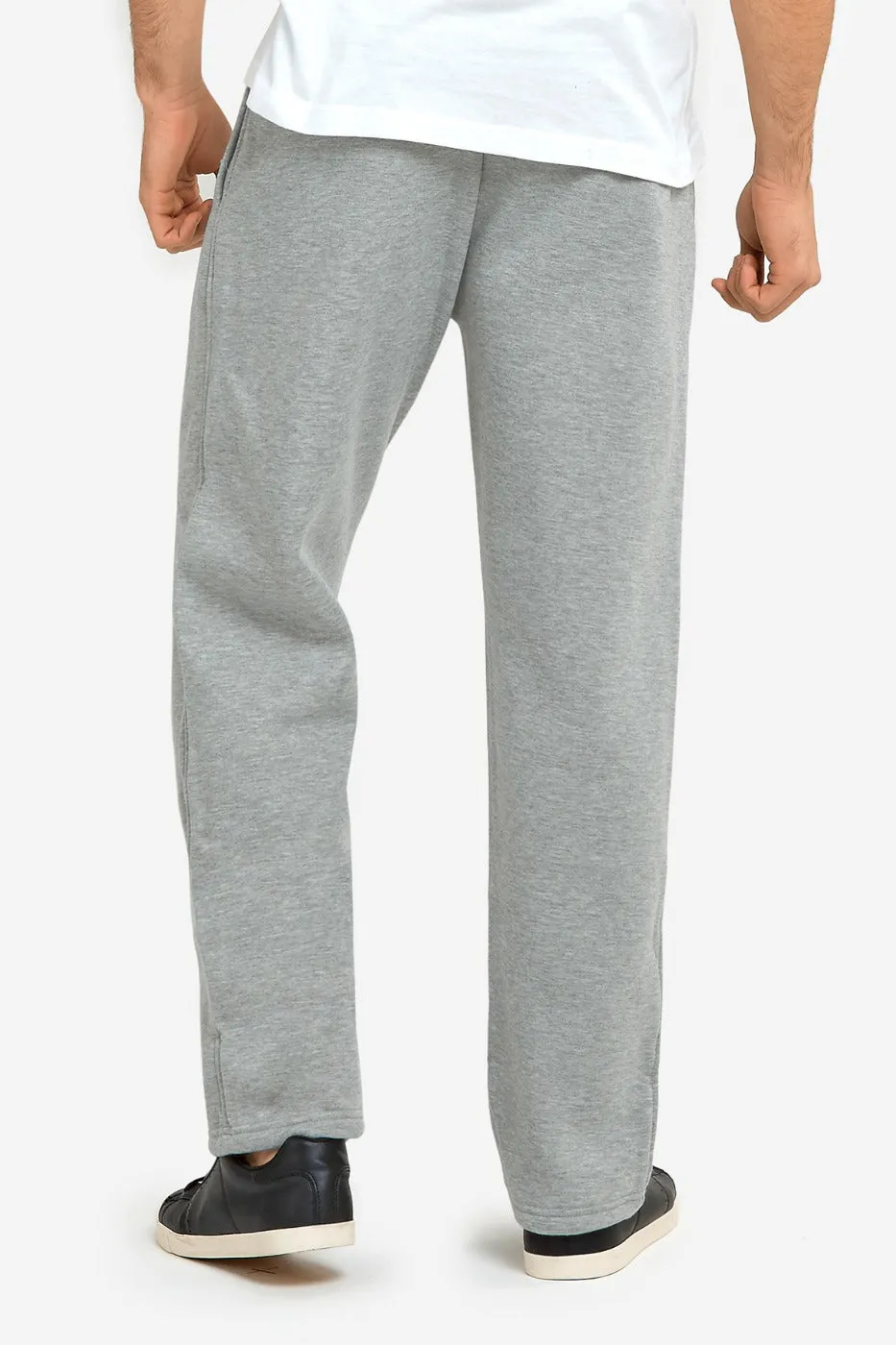 KNOCKER MEN'S HEAVY WEIGHT FLEECE SWEATPANTS (SP1000_H.GRY)