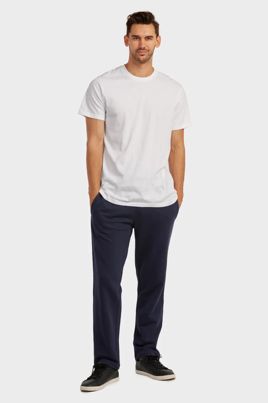 KNOCKER MEN'S TERRY SWEATPANTS (SP3000_NAVY)