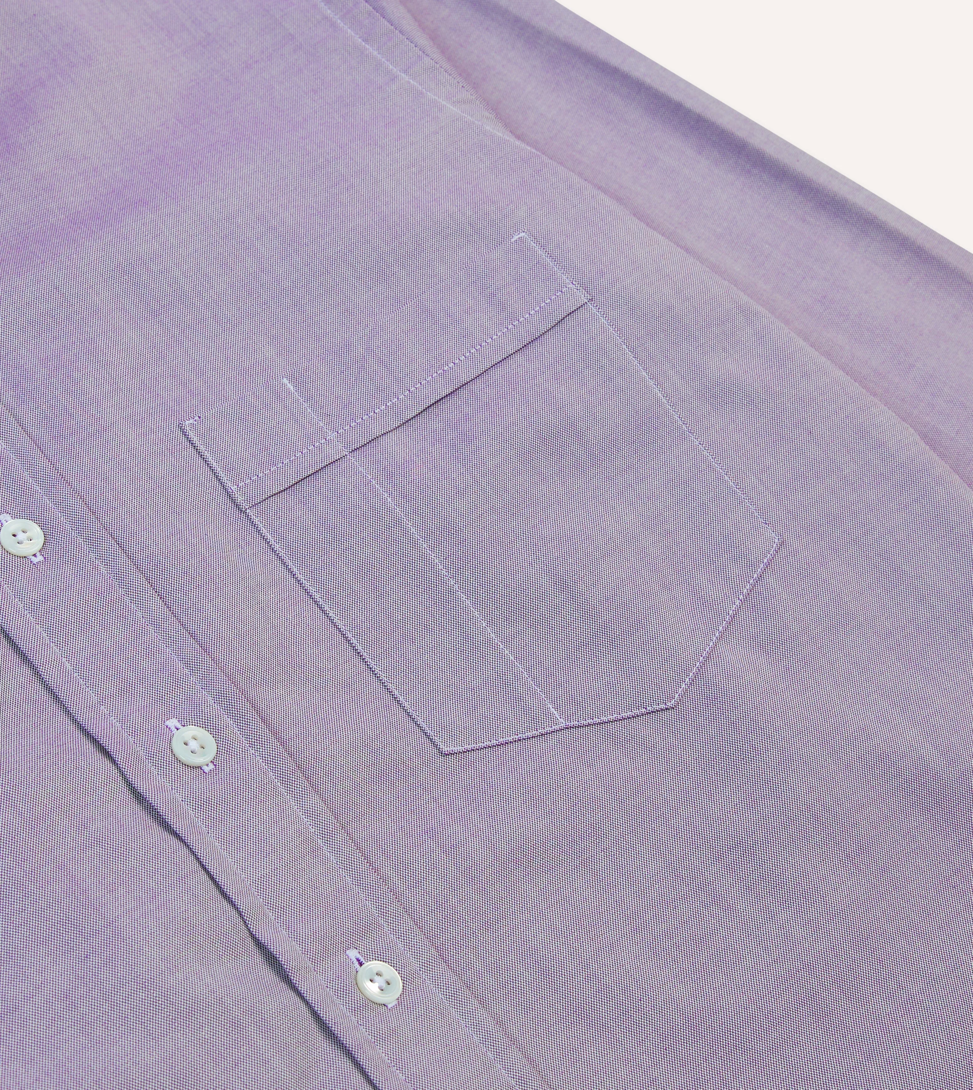 Lilac Pinpoint Oxford Cotton Cloth Button-Down Shirt