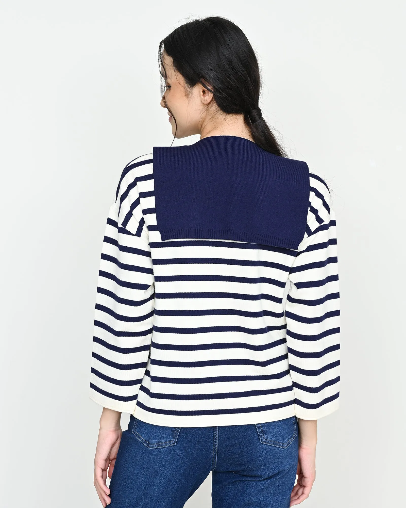 LILI STRIPES KNIT SWEATSHIRT