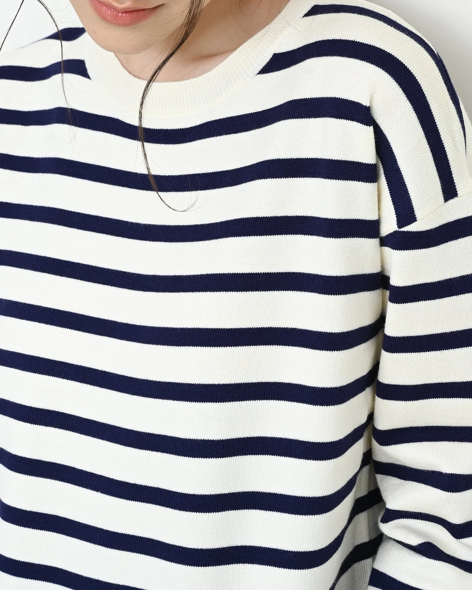 LILI STRIPES KNIT SWEATSHIRT