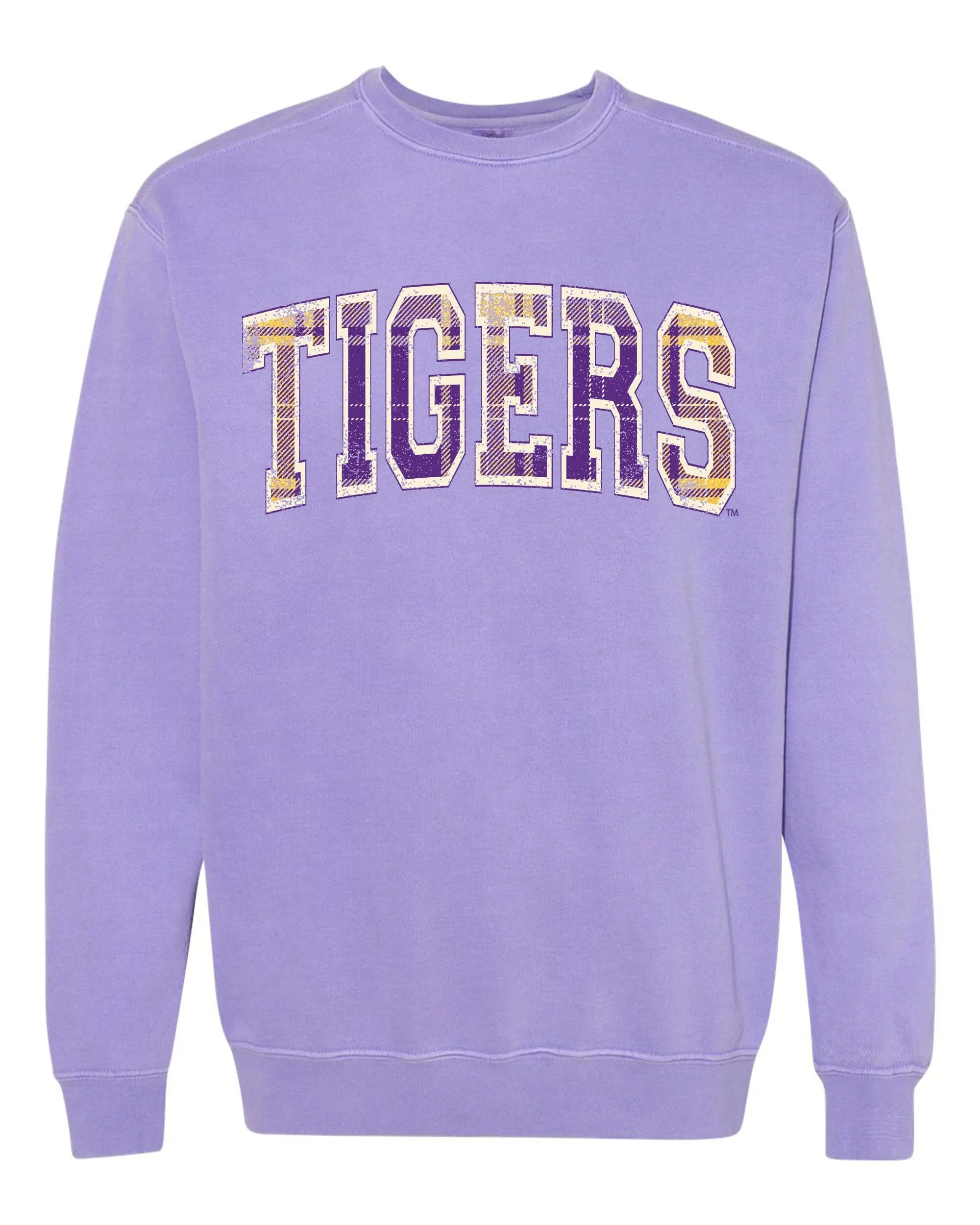 LSU Tigers Tartan Violet Sweatshirt