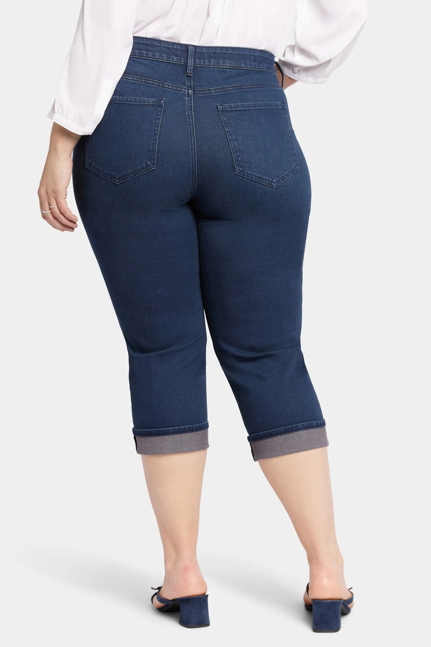 Marilyn Straight Crop Jeans In Plus Size - Inspire