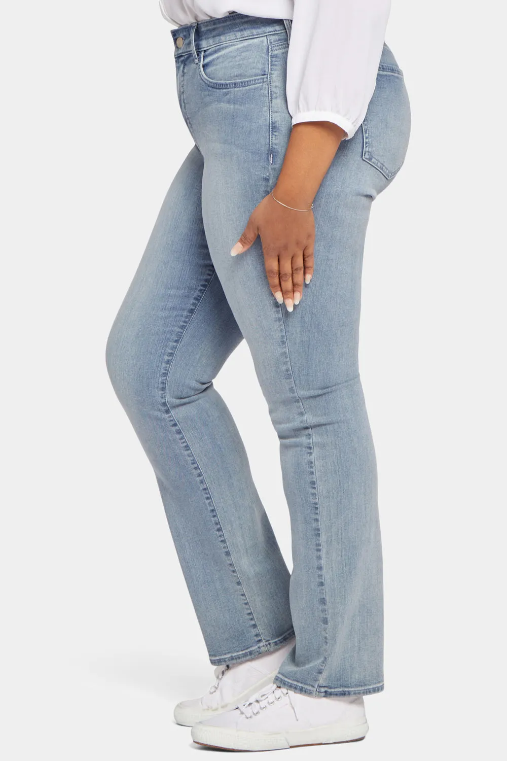 Marilyn Straight Jeans In Plus Size - Thistle Falls