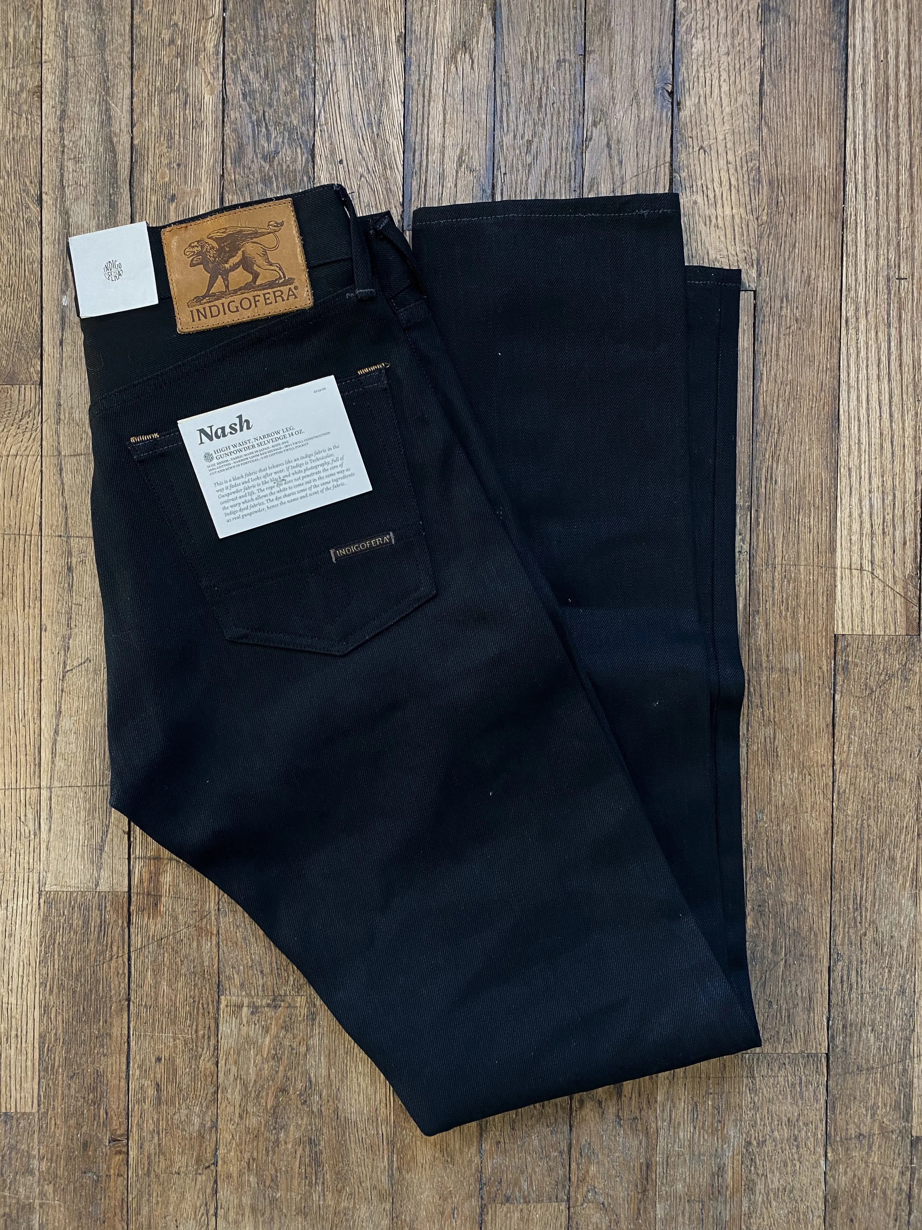 Nash Jeans | Gunpowder 14 oz Black | Indigofera