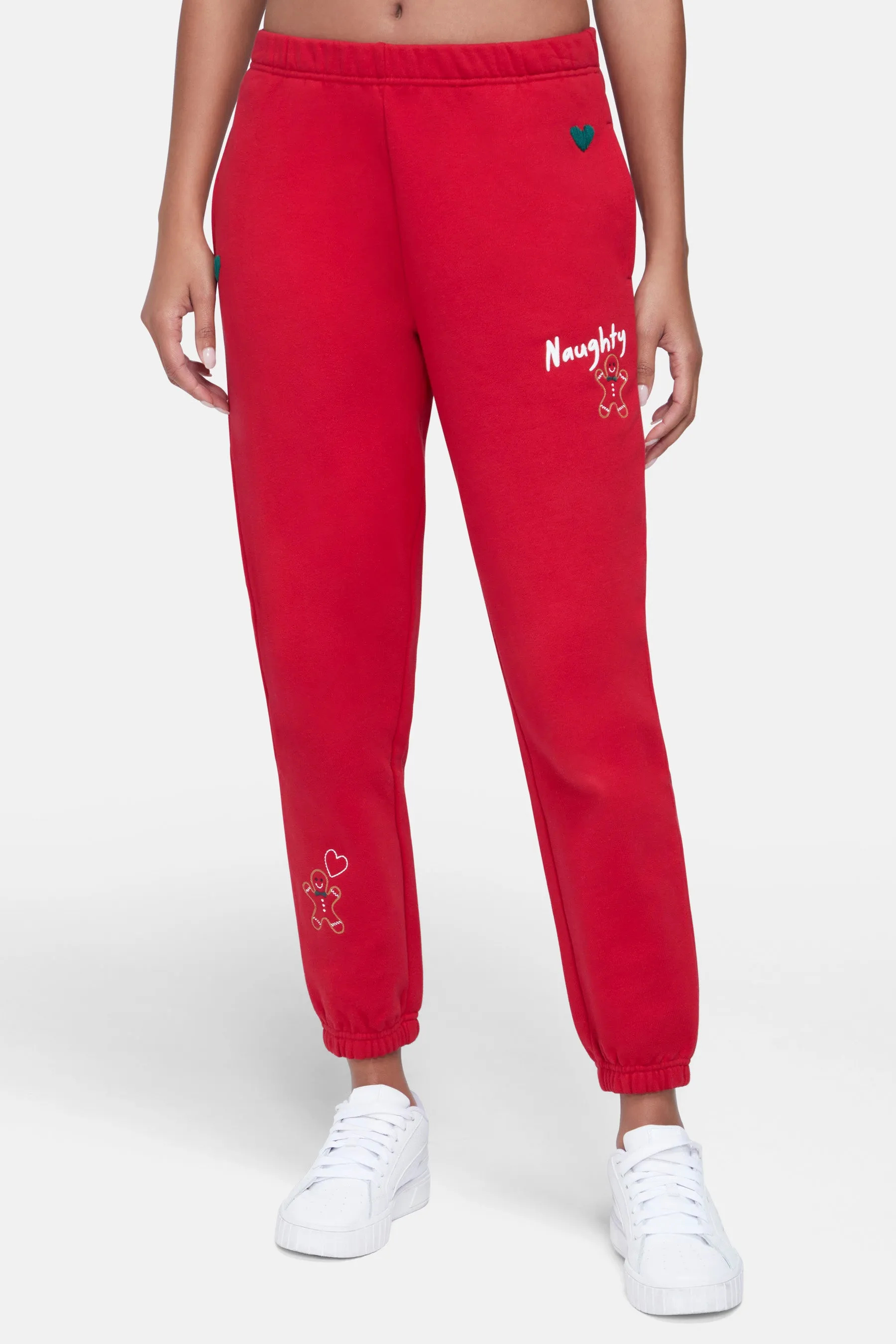 Naughty Emmy Sweatpants | Jester Red