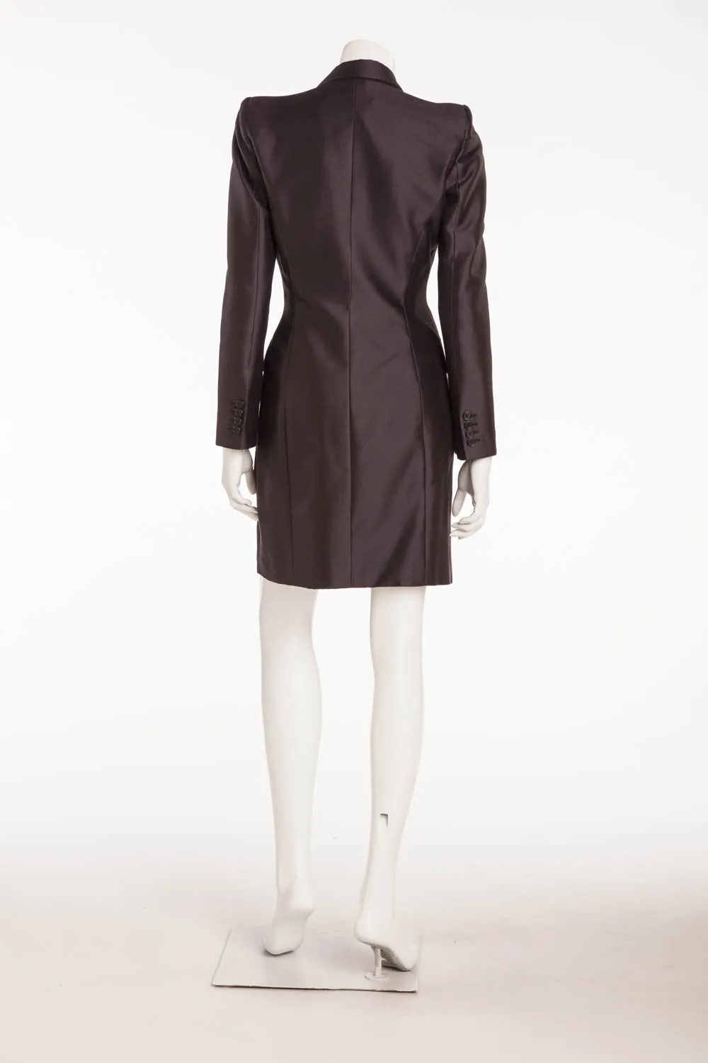 Original Alexander McQueen - Black Long Sleeve Coat Dress - IT 42