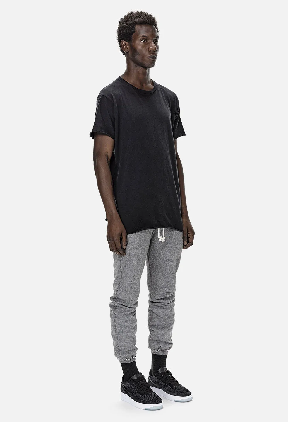 Raw Edge Sweatpants / Dark Grey