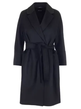 'S Max Mara Arona Kimono Belted Coat