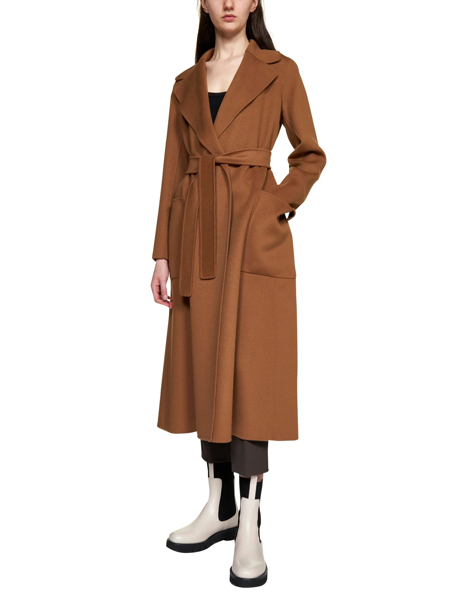 'S Max Mara Belted Long-Sleeved Coat