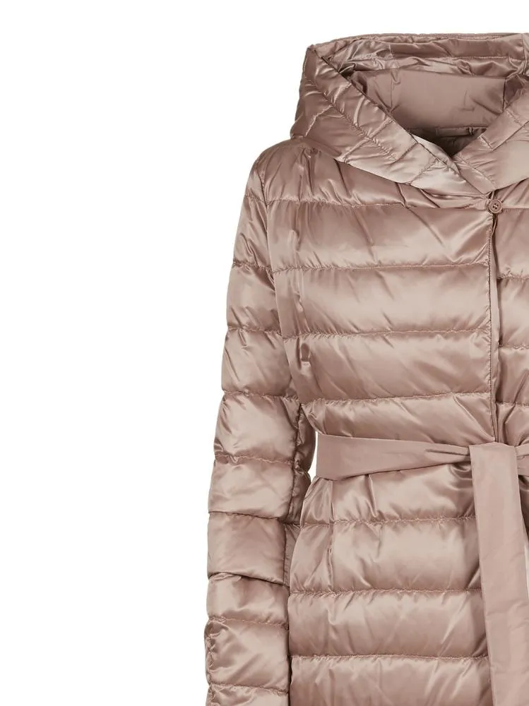 'S Max Mara Quilted Hooded Coat