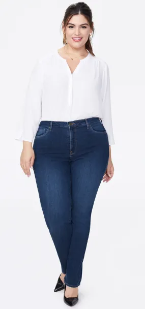 Sheri Slim Jeans Mediumblauw Premium Denim (Plus) | Quinn