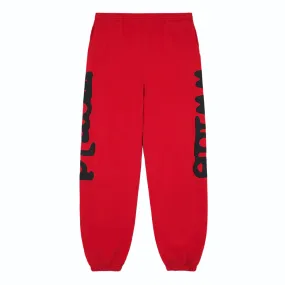 Sp5der Worldwide Beluga Sweatpants Red