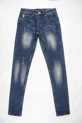 SPCC Sandblas Blue Navy Skinny Jeans