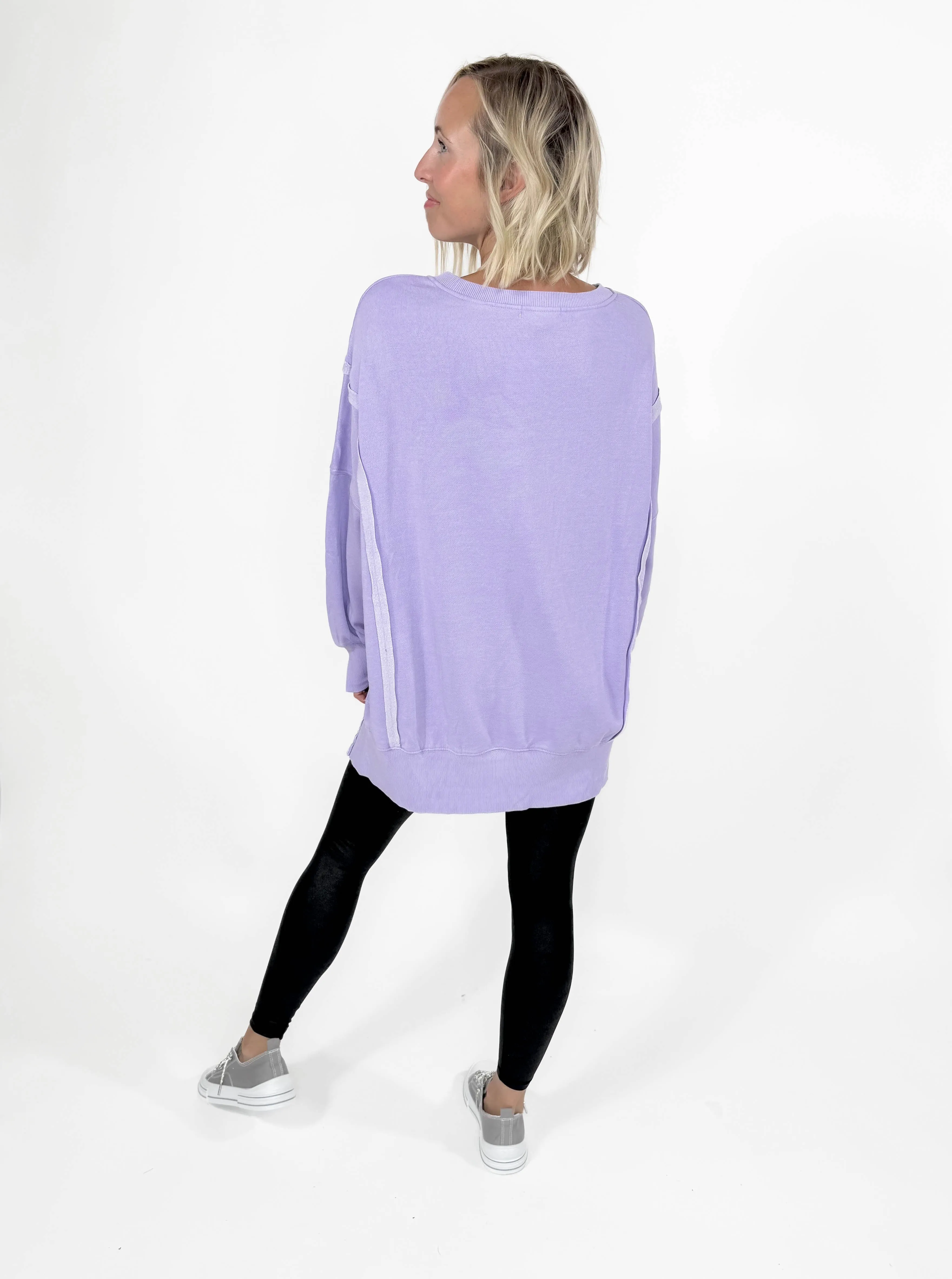 Vail Crewneck Pullover- LAVENDER