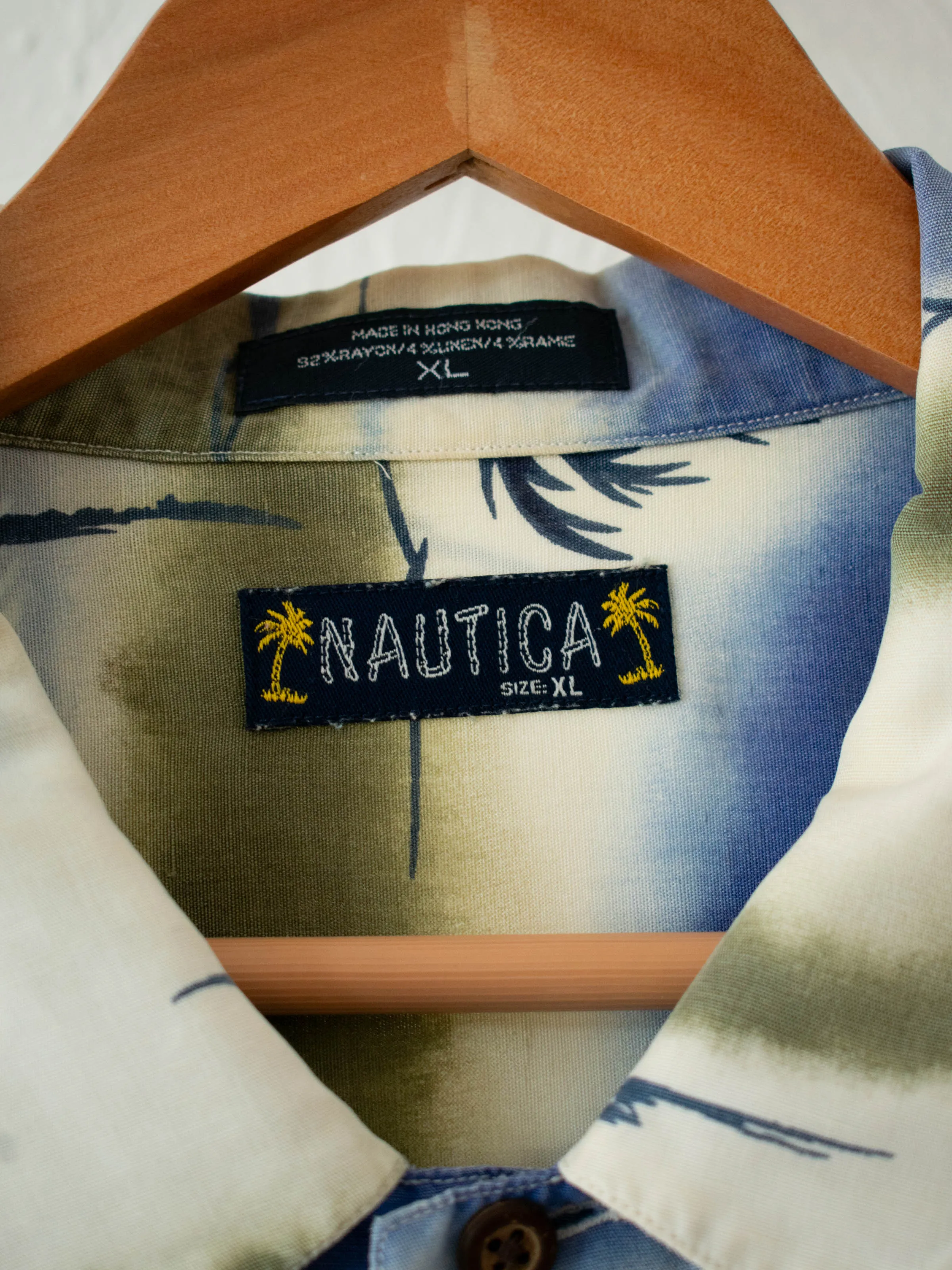 Vintage Nautica Hawaiian Short Sleeve Button Down XL