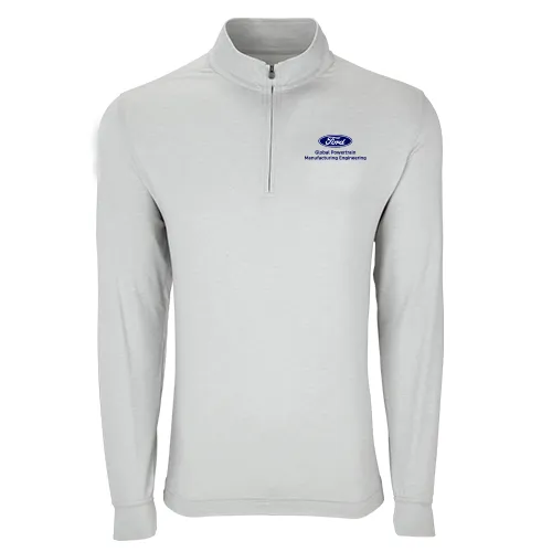 Zen 1/4 Zip Pullover-  Silver